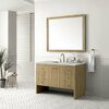 James Martin Vanities Hudson 48in Single Vanity, Light Natural Oak w/ 3 CM Eternal Jasmine Pearl Top 435-V48-LNO-3EJP